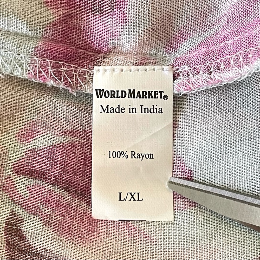 Cost Plus World Market Floral Maxi Dress - Pink and White - Picture 10 of 11